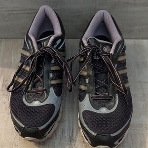 Adidas Bounce Black and Gray Athletic Sneakers